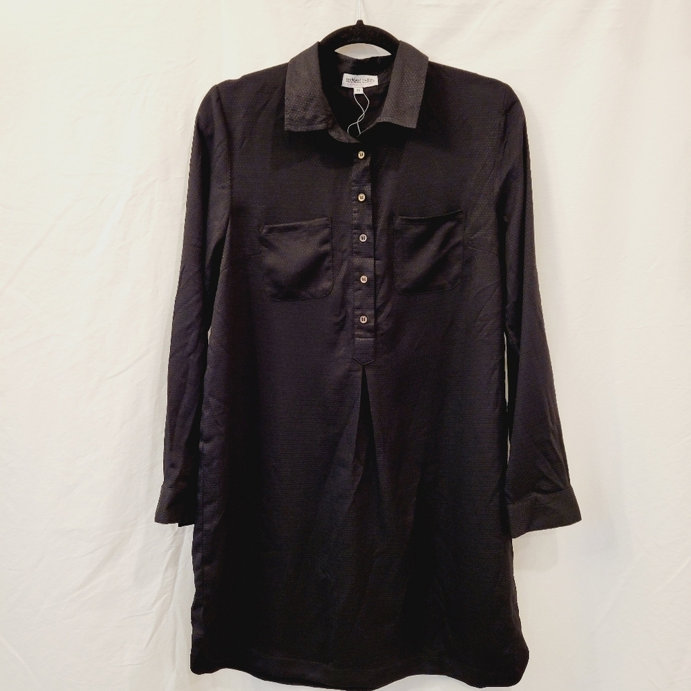 Buckhead Betties black shirt dress tunic size medium